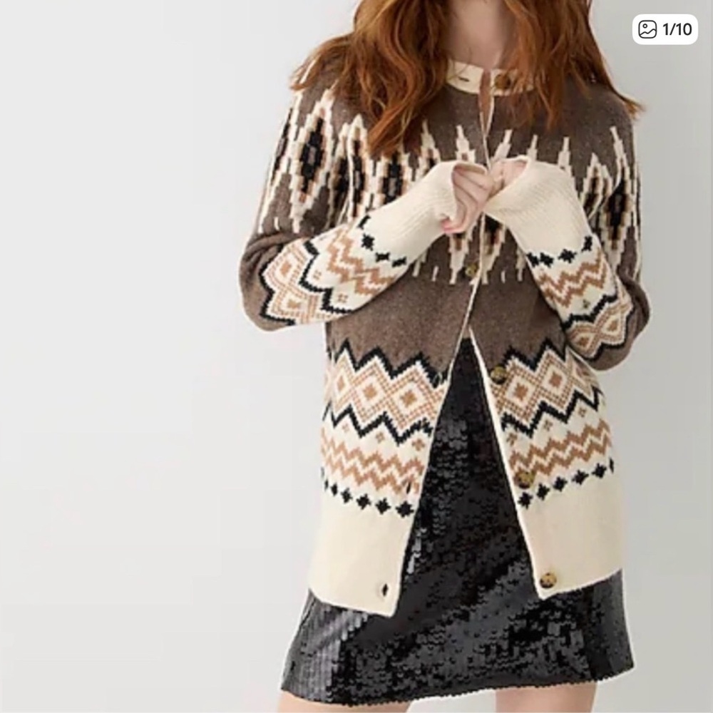 J Crew Fair Isle Cardigan❤️